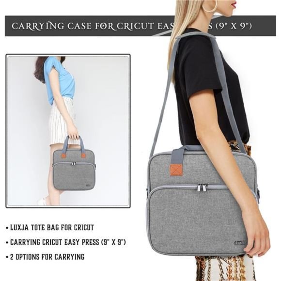 Carrying Case Compatible with Cricut Easy Press (9 inches x 9 inches), Tote Bag - Picture 5 of 6